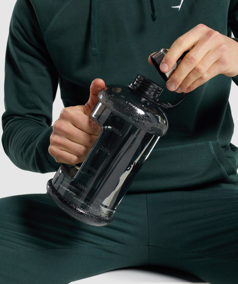 Botella De Agua 1.3l Gymshark Negra