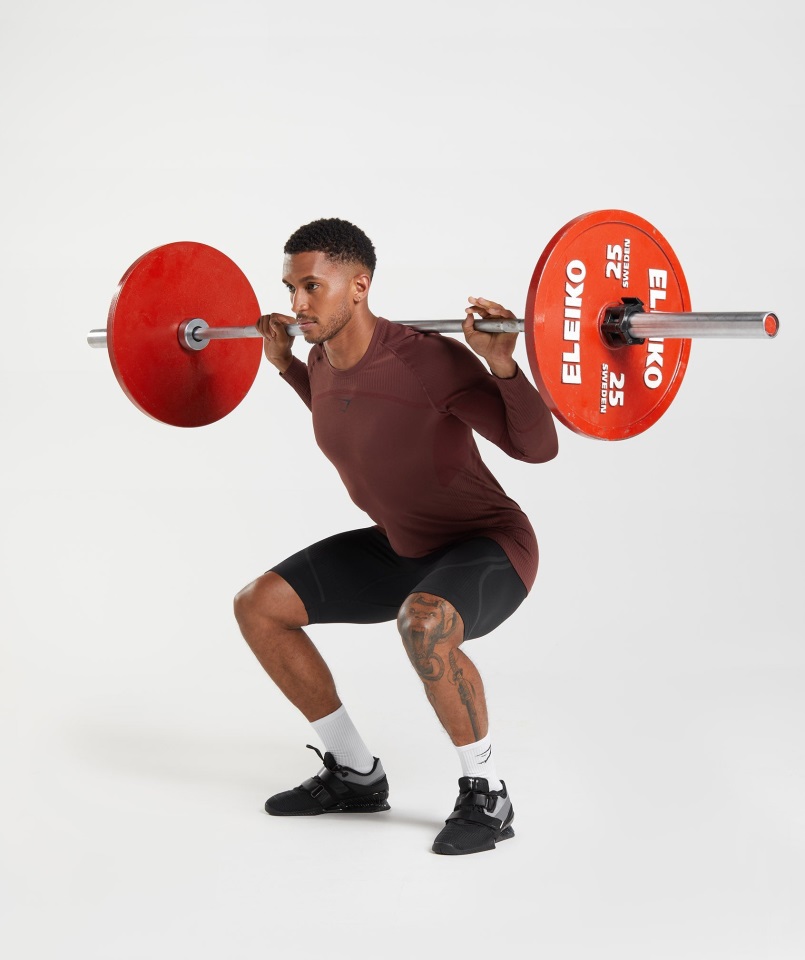 Pantalón Corto 315 Sin Costuras 1-2 Negro-gris Carbón Gymshark