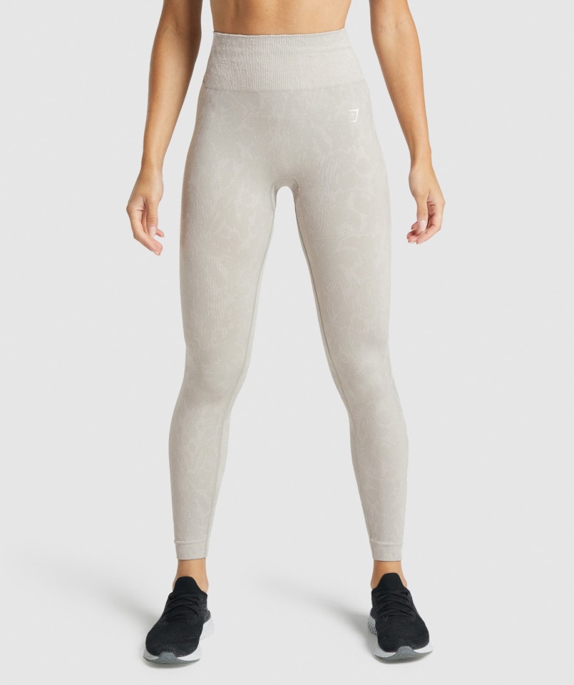 Adapt Animal Leggins Sin Costuras Gymshark Mariposa Gris