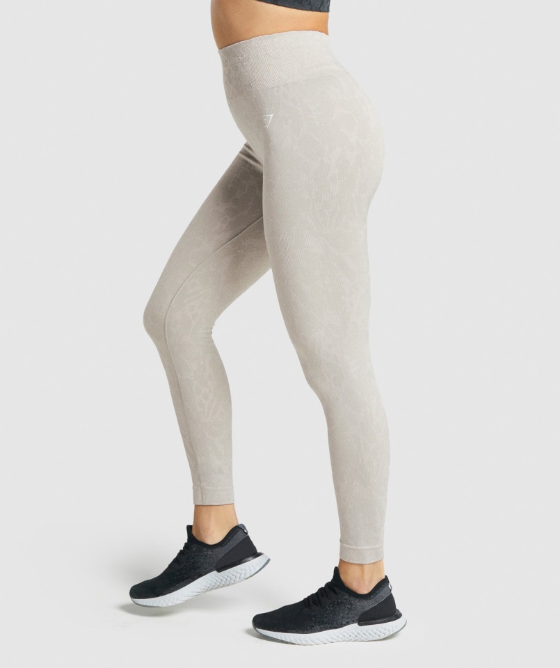 Adapt Animal Leggins Sin Costuras Gymshark Mariposa Gris