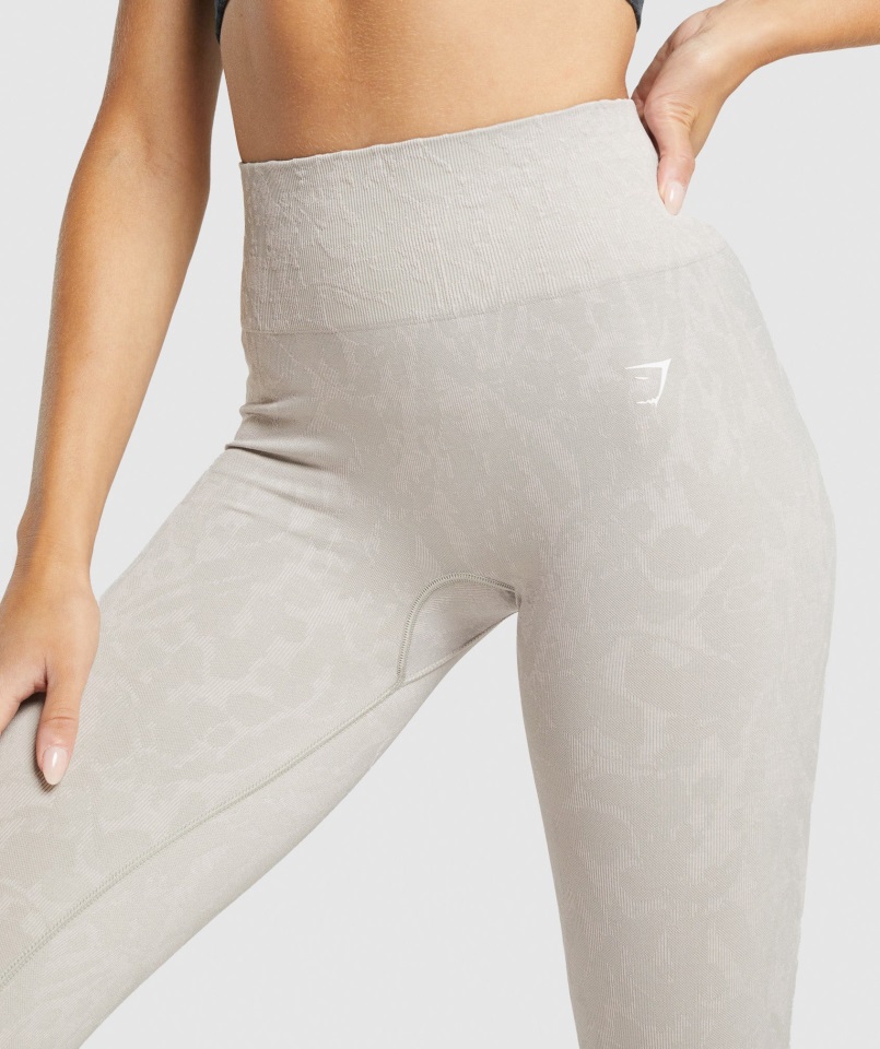 Adapt Animal Leggins Sin Costuras Gymshark Mariposa Gris
