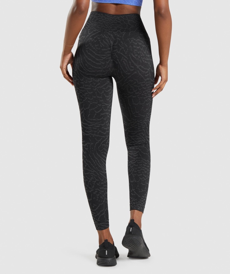 Adapt Animal Leggings Sin Costura Gymshark Híbrido-negro