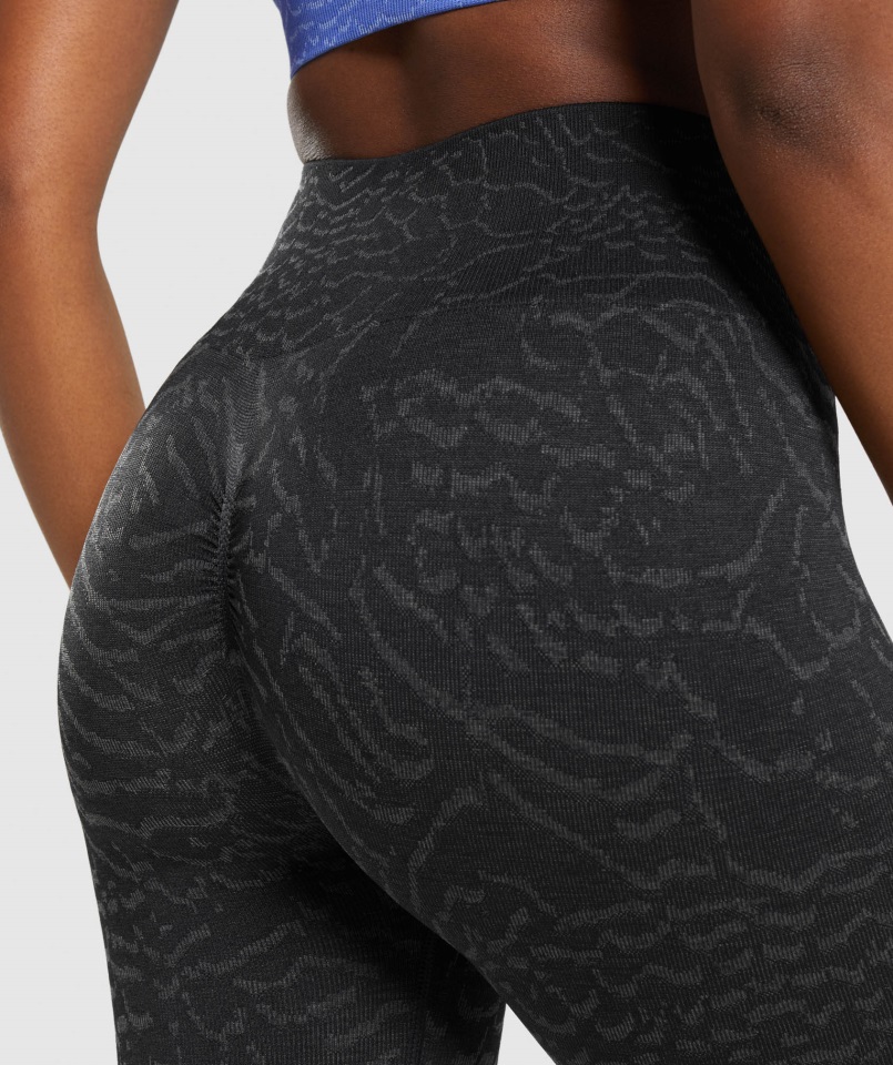 Adapt Animal Leggings Sin Costura Gymshark Híbrido-negro