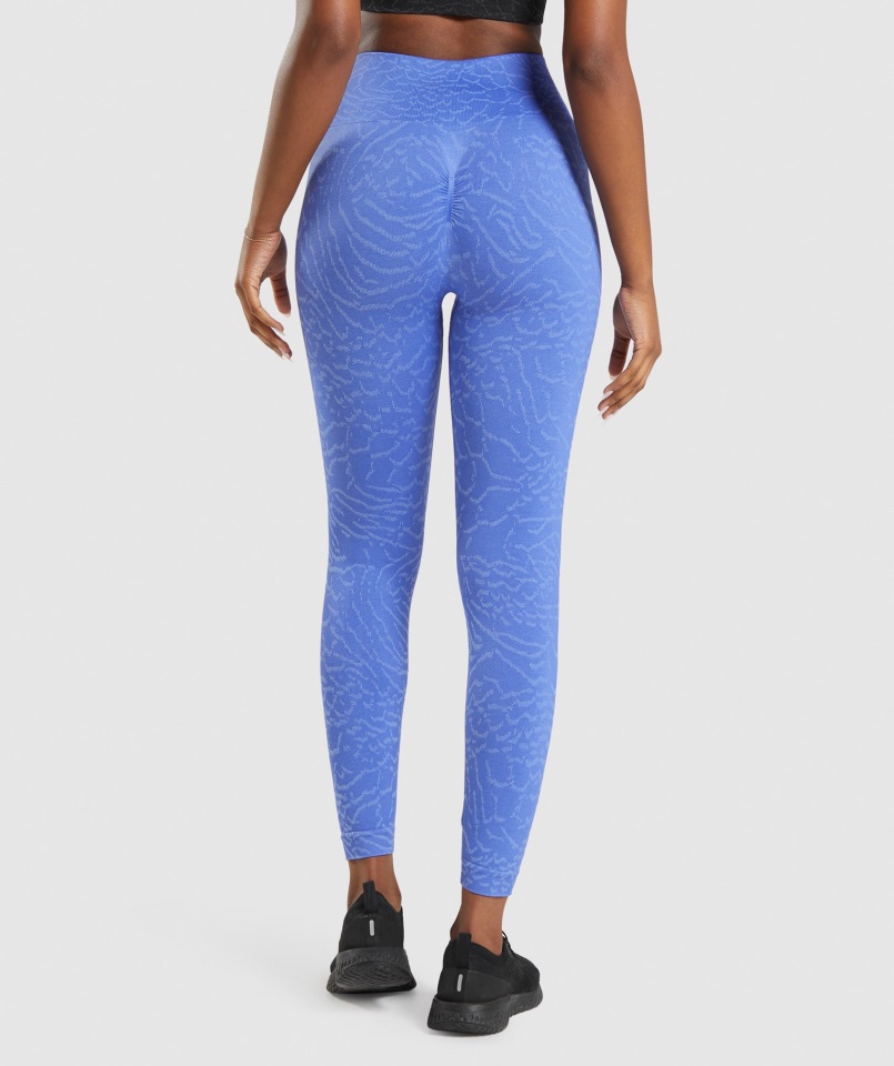 Adapt Animal Leggings Sin Costuras Híbrido-corte Azul Gymshark
