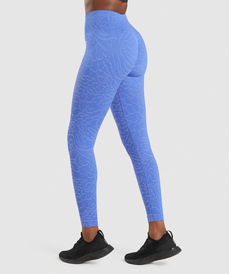 Adapt Animal Leggings Sin Costuras Híbrido-corte Azul Gymshark