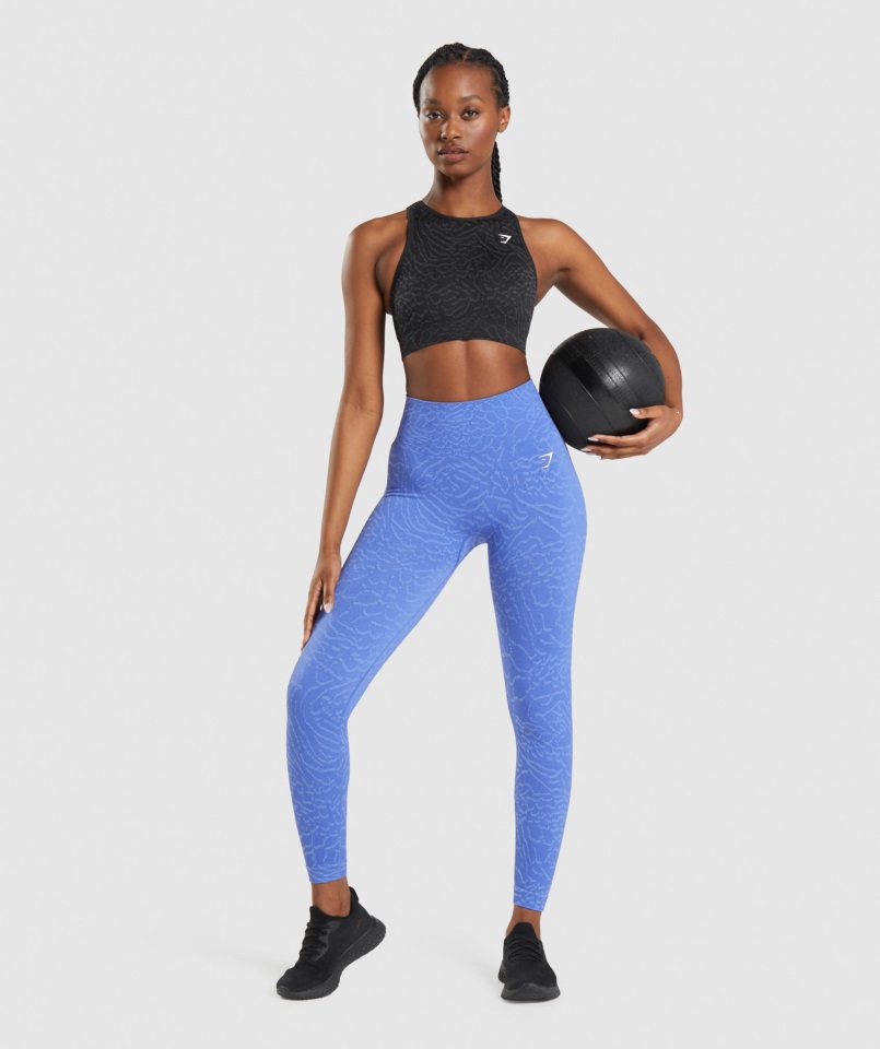 Adapt Animal Leggings Sin Costuras Híbrido-corte Azul Gymshark