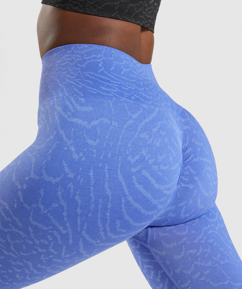Adapt Animal Leggings Sin Costuras Híbrido-corte Azul Gymshark