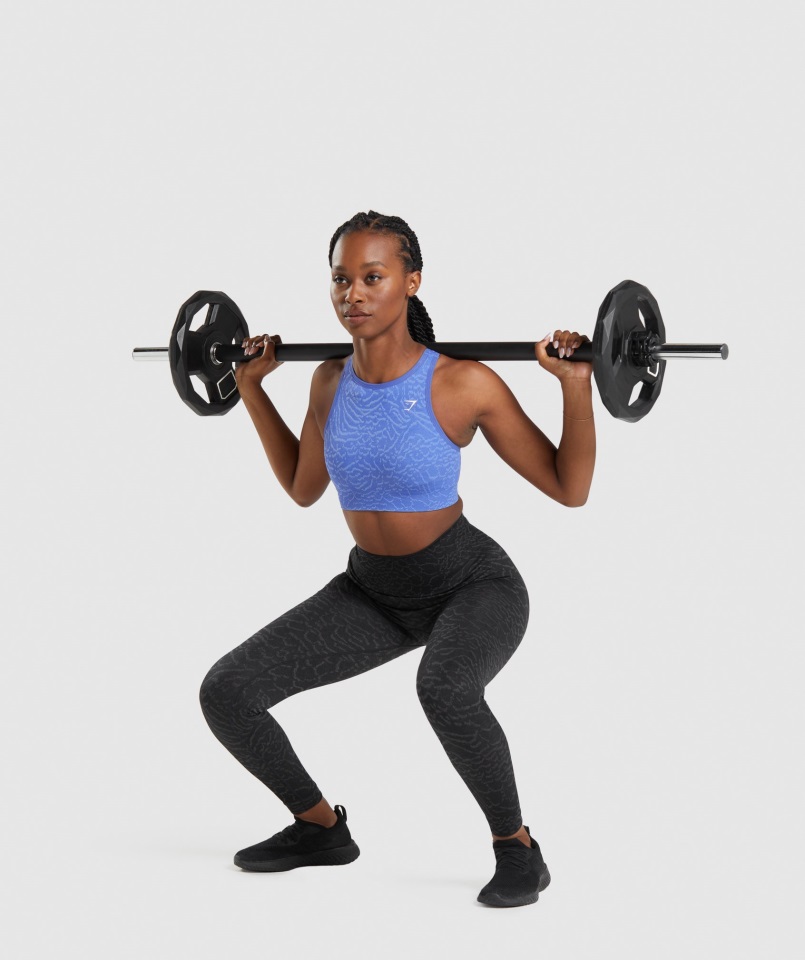 Sujetador Deportivo Sin Costuras Adapt Animal Hybrid-Court Blue Gymshark