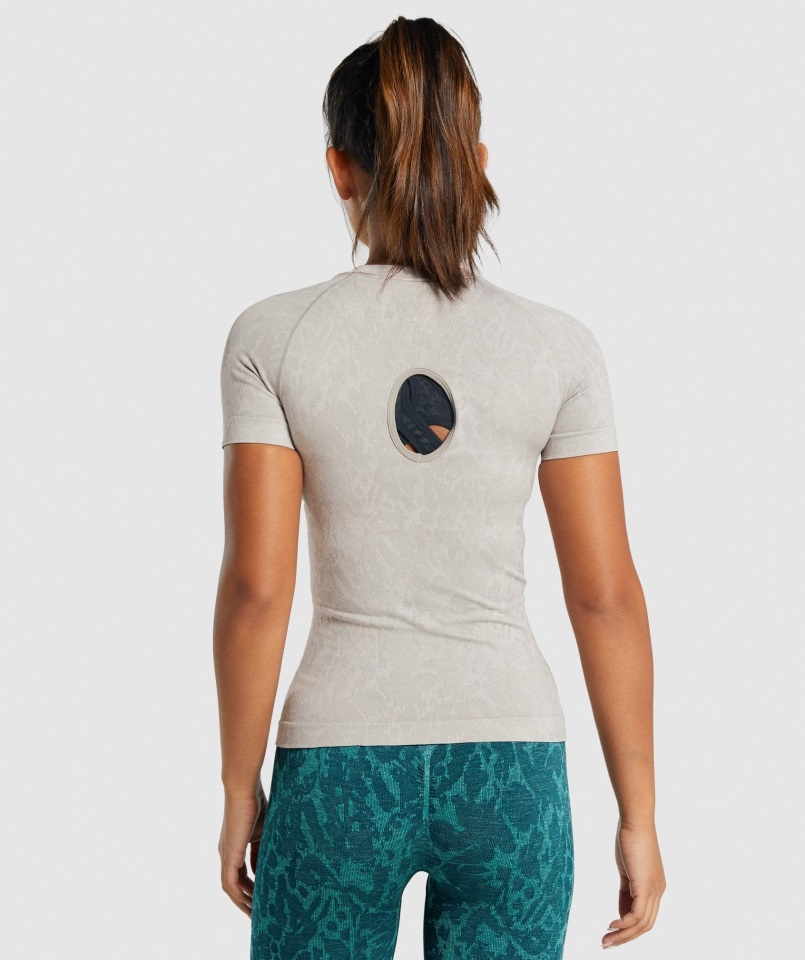 Adapt Animal Camiseta Sin Costuras Mariposa-gris Gymshark