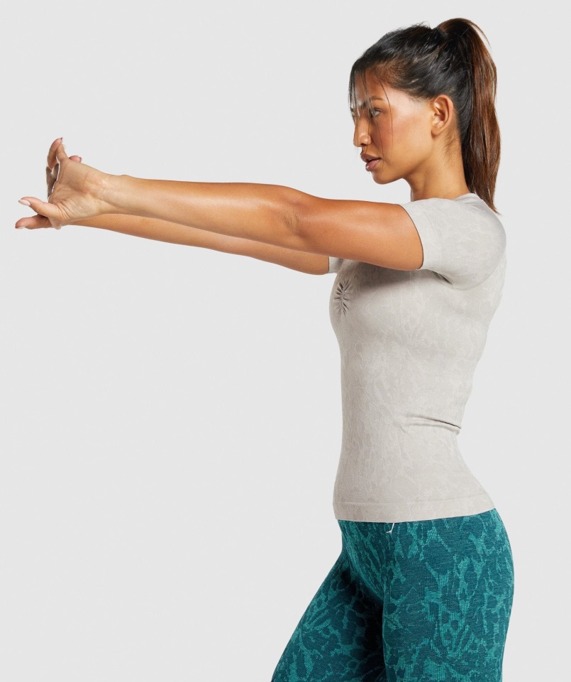 Adapt Animal Camiseta Sin Costuras Mariposa-gris Gymshark