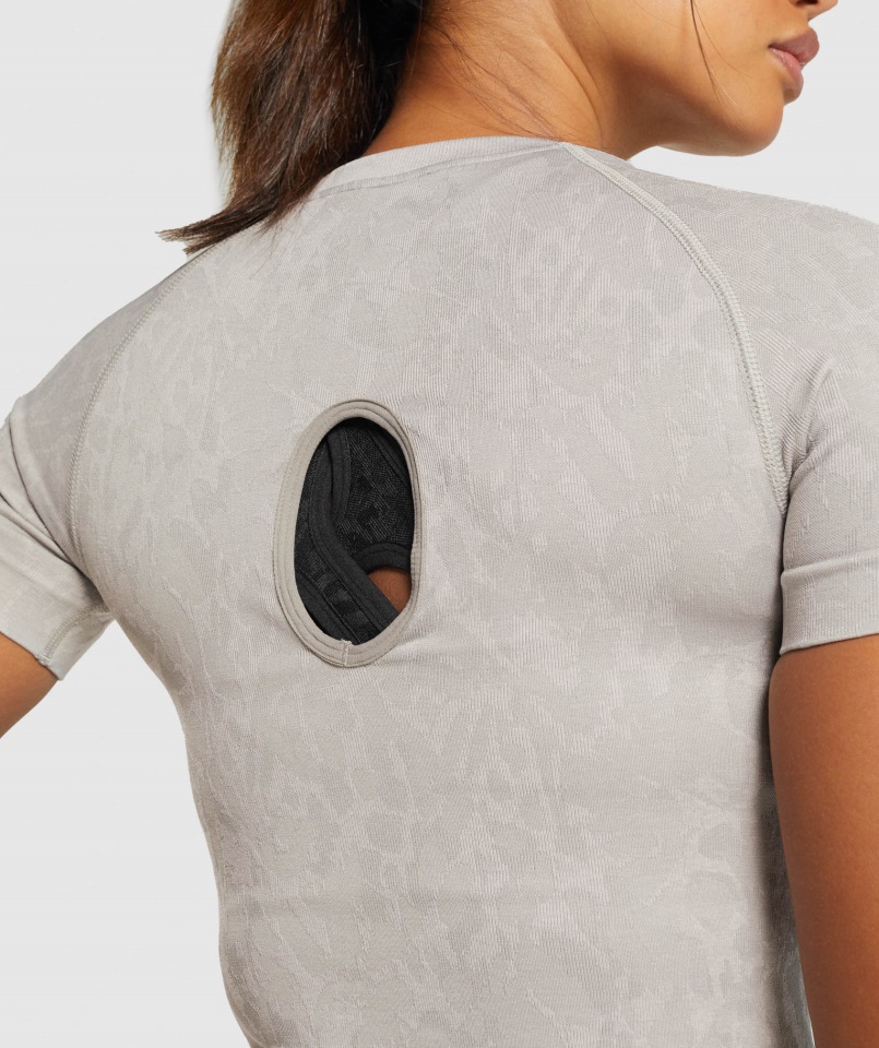 Adapt Animal Camiseta Sin Costuras Mariposa-gris Gymshark