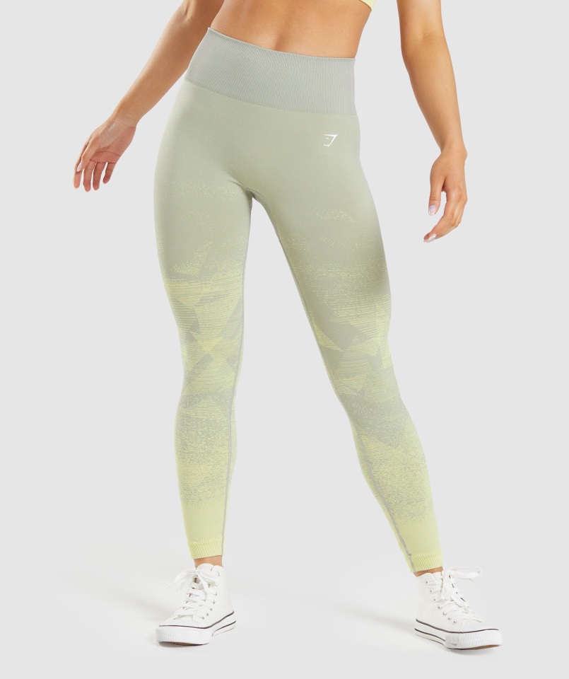 Adapt Ombre Leggins Sin Costuras Triángulo-taupe Gris Gymshark
