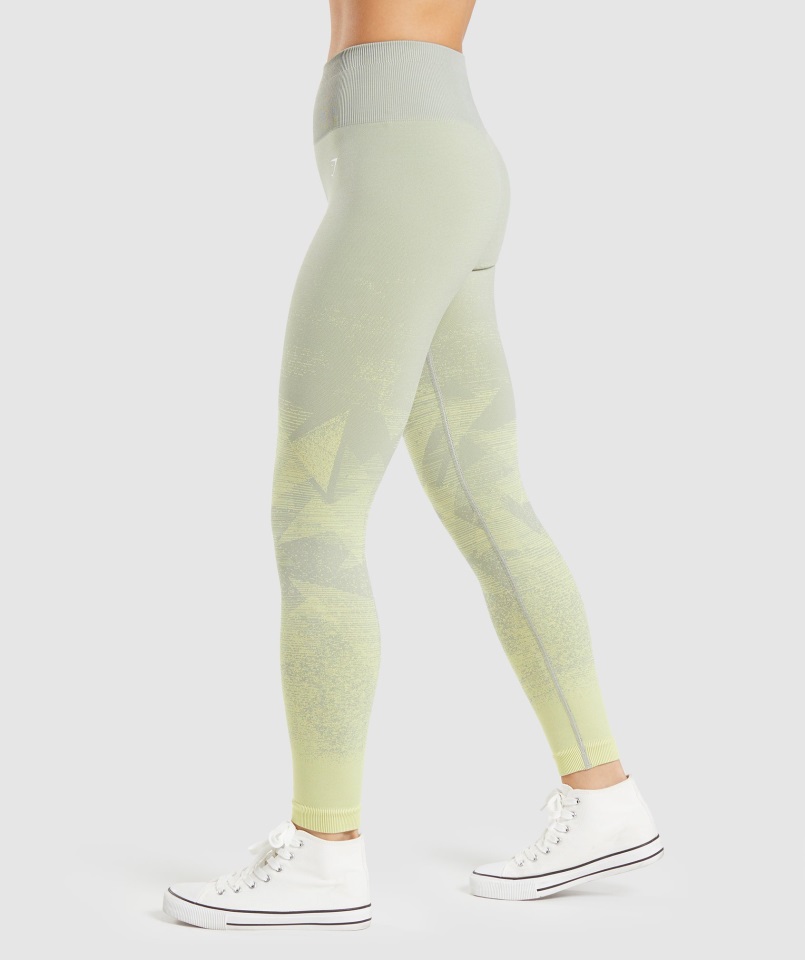 Adapt Ombre Leggins Sin Costuras Triángulo-taupe Gris Gymshark