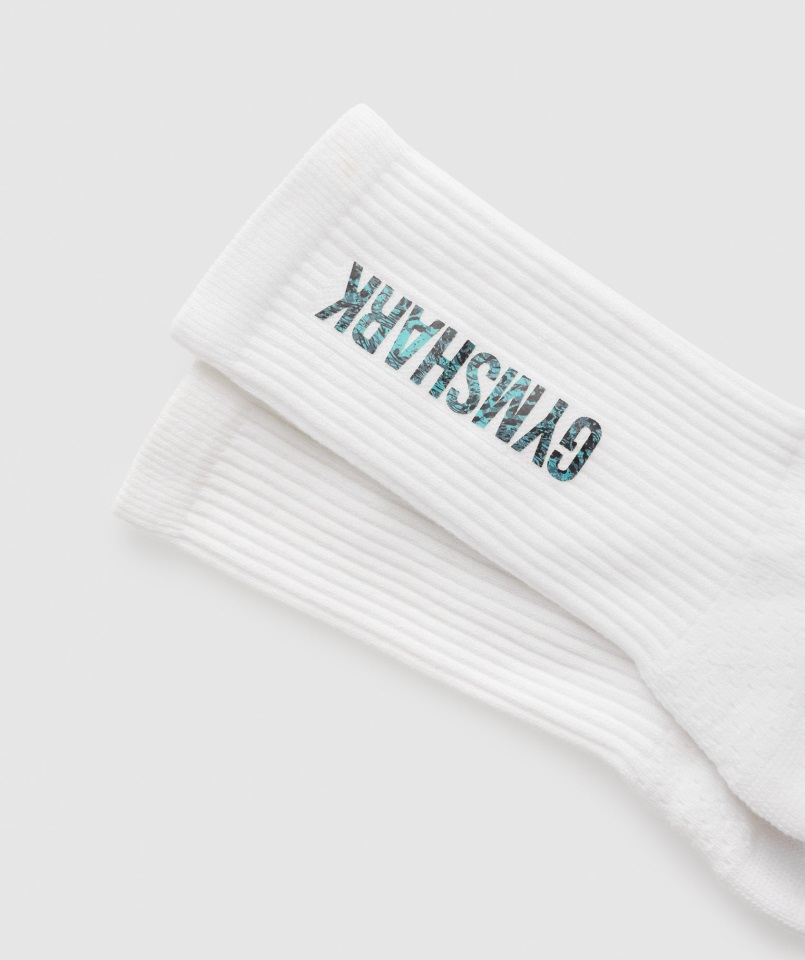 Calcetines Animal Print Blanco Gymshark