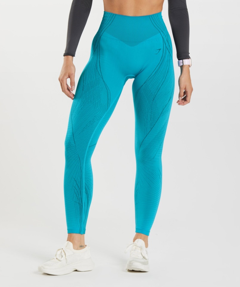 ápice Leggings Sin Costuras Tiburón Azul-atlántico Azul Gymshark