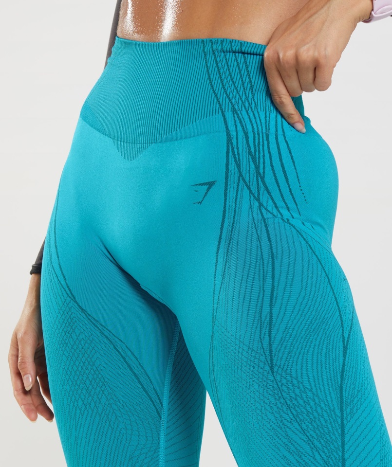 ápice Leggings Sin Costuras Tiburón Azul-atlántico Azul Gymshark