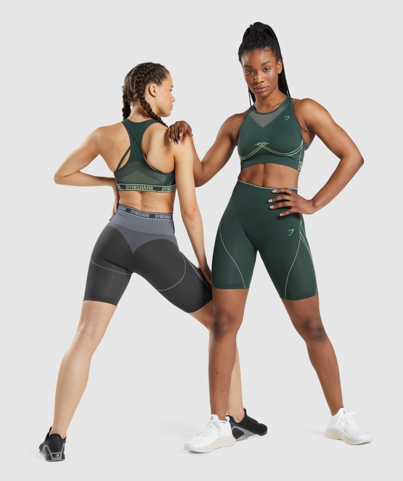 Sujetador Deportivo Sin Costuras Apex Verde Obsidiana-verde Pepino Gymshark