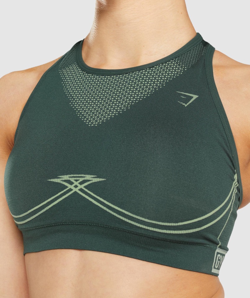 Sujetador Deportivo Sin Costuras Apex Verde Obsidiana-verde Pepino Gymshark