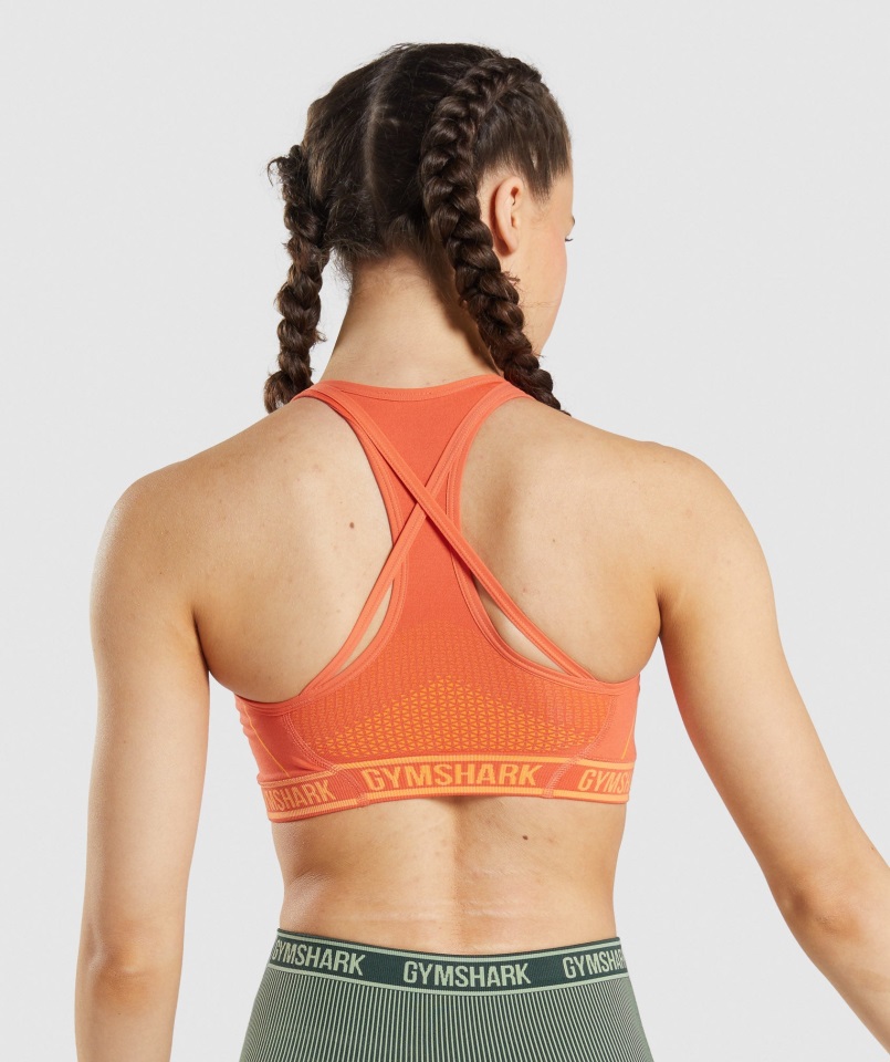 Sujetador Deportivo Sin Costuras Apex Papaya Orange-apricot Orange Gymshark