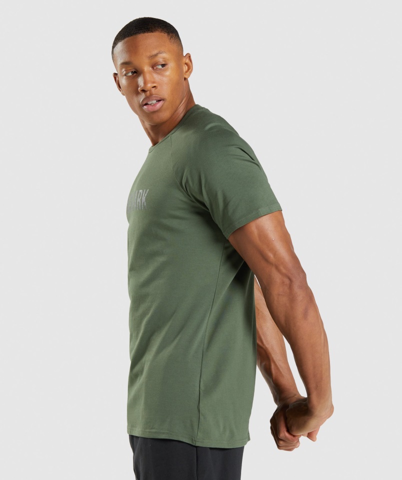 Camiseta Apollo Camo Camo Verde Gymshark