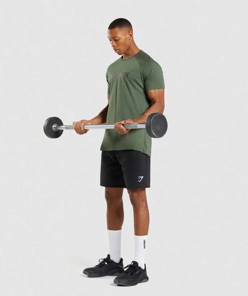 Camiseta Apollo Camo Camo Verde Gymshark