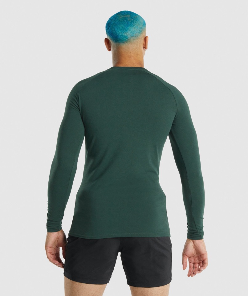 Camiseta De Manga Larga Apollo Verde Oscuro Gymshark