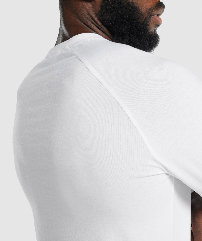 Camiseta Apollo Manga Larga Blanca Gymshark