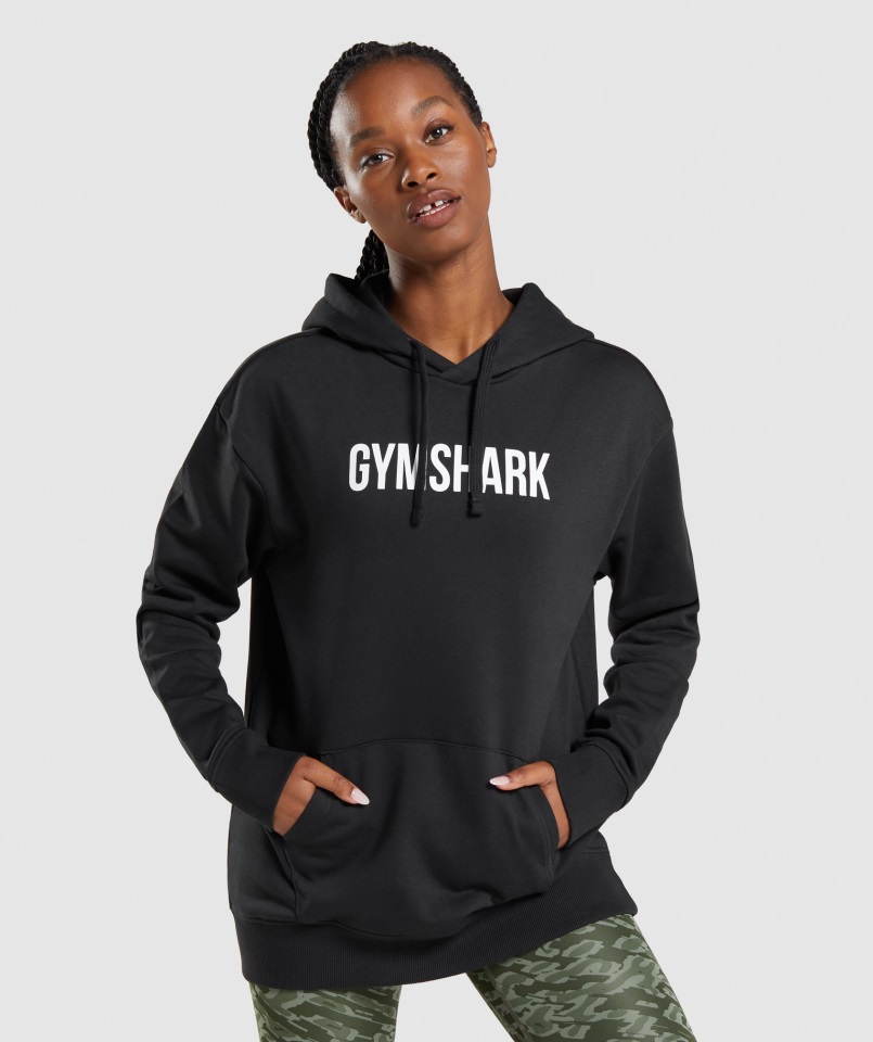 Sudadera Oversize Apollo Gymshark Negra