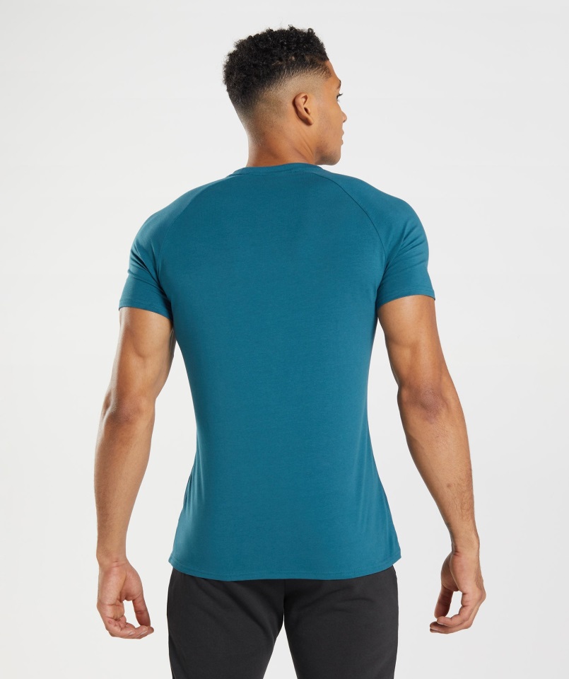 Camiseta Apollo Gymshark Azul Atlantico