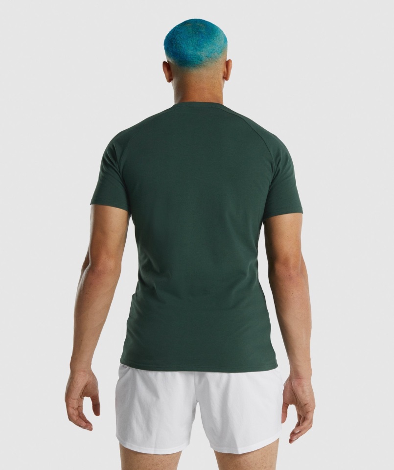 Camiseta Apollo Gymshark Verde Oscuro