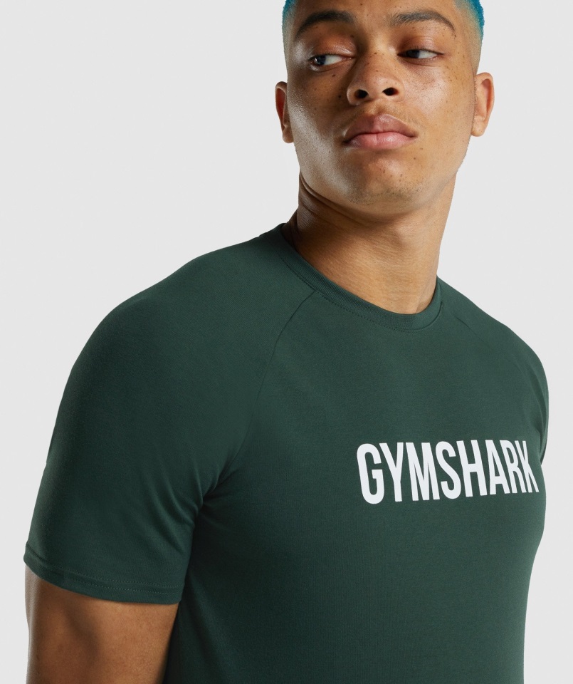 Camiseta Apollo Gymshark Verde Oscuro