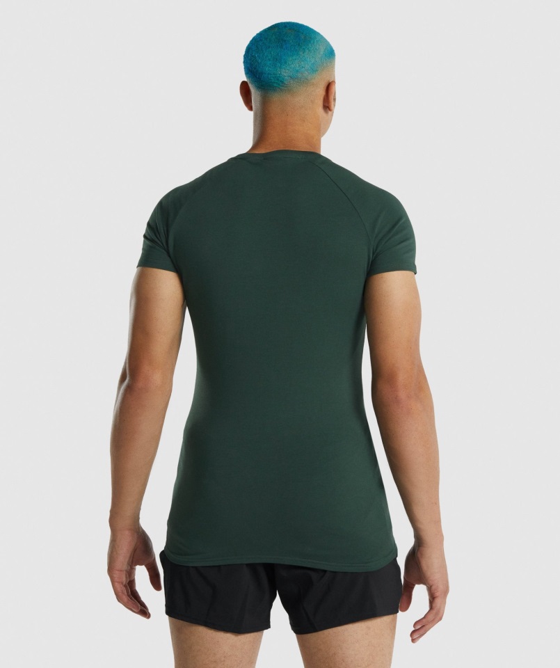 Camiseta Apollo Gymshark Verde Oscuro