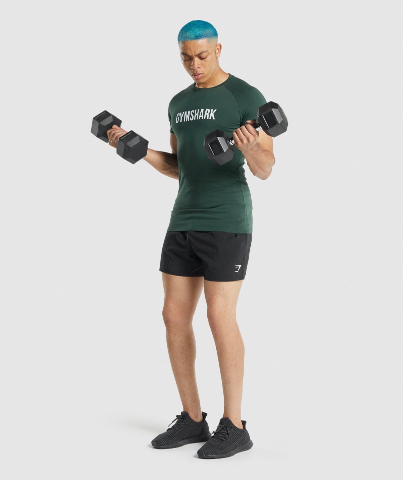 Camiseta Apollo Gymshark Verde Oscuro