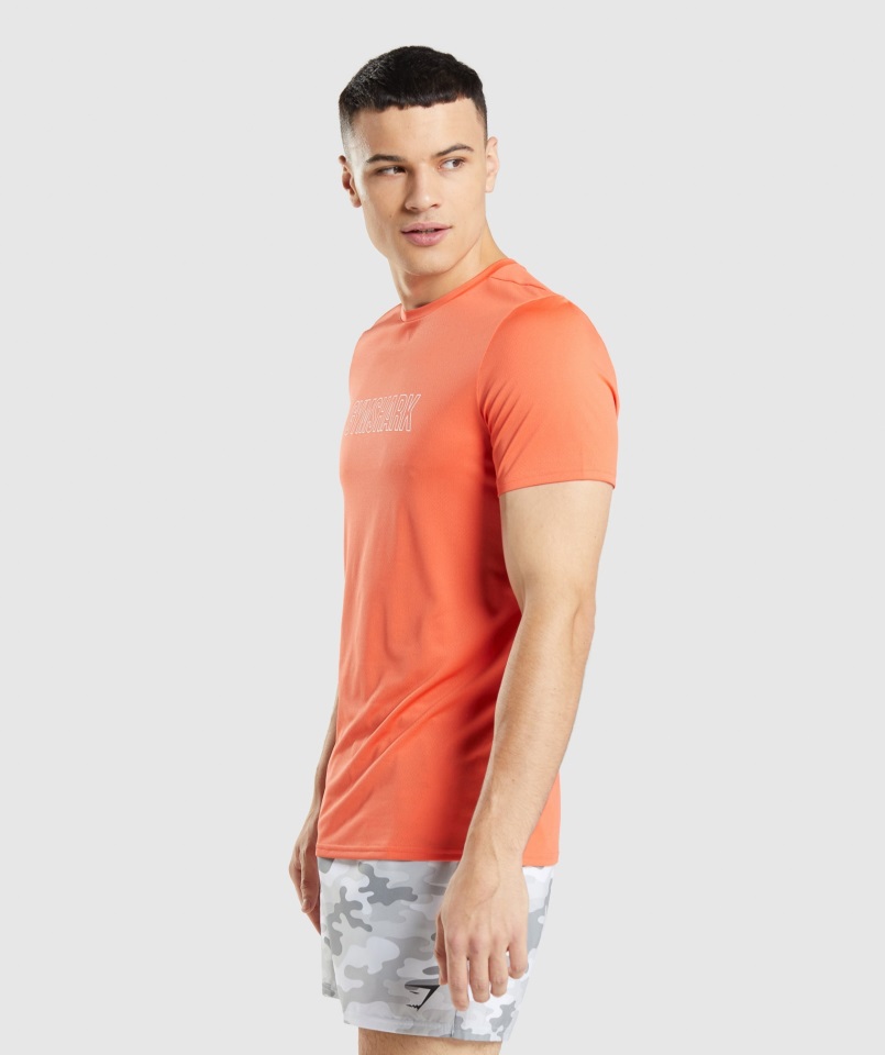 Llegada Camiseta Gráfica Papaya Naranja Gymshark