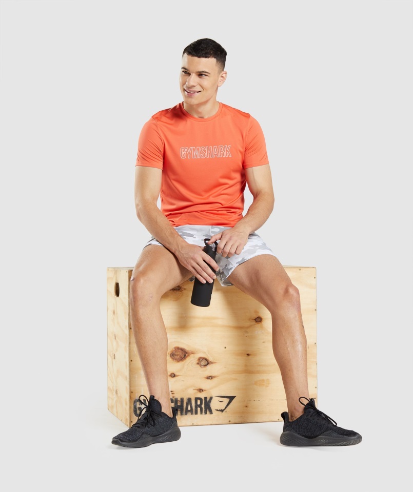 Llegada Camiseta Gráfica Papaya Naranja Gymshark