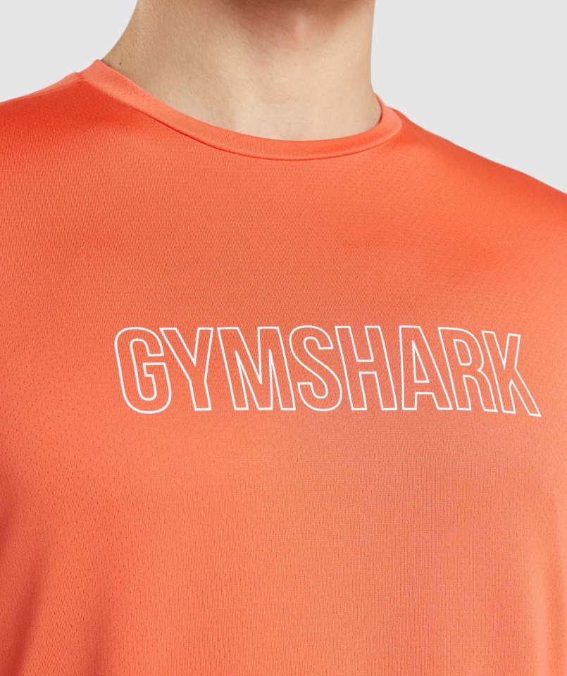 Llegada Camiseta Gráfica Papaya Naranja Gymshark