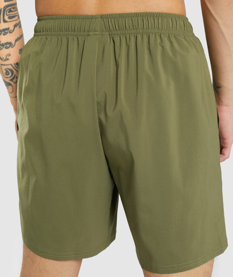 Llegada Pantalones Cortos Verde Oscuro Gymshark