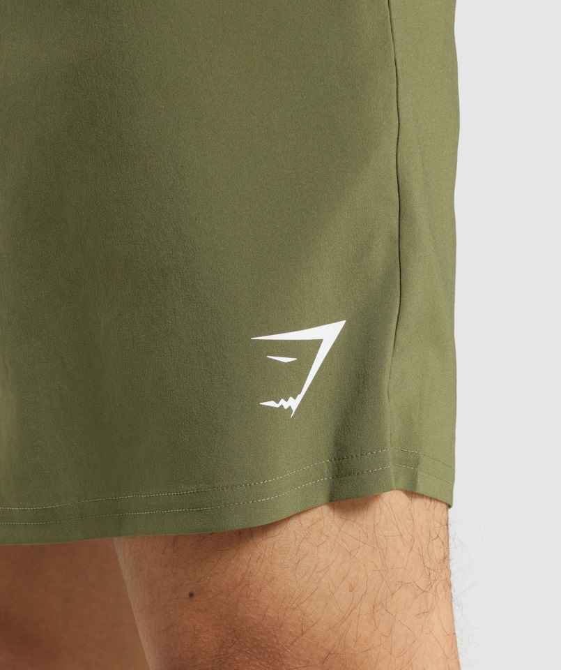Llegada Pantalones Cortos Verde Oscuro Gymshark