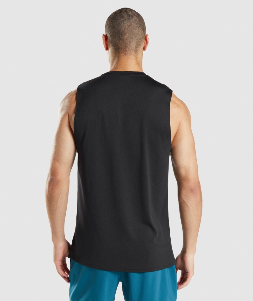 Llegada Camiseta Sin Mangas Gymshark Negro