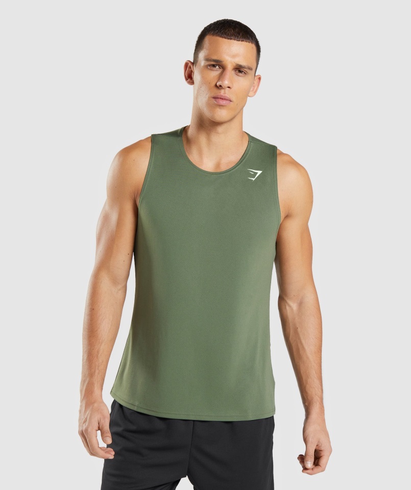 Tanque De Llegada Core Olive Gymshark