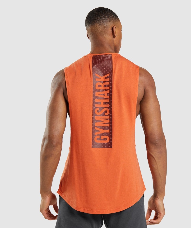 Tanque De Brazo Audaz Arcilla Naranja Gymshark