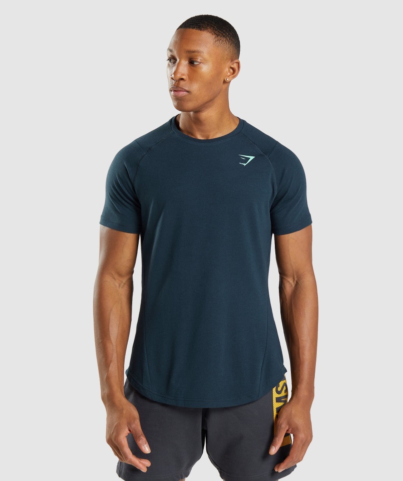 Camiseta Atrevida Gymshark Azul Marino