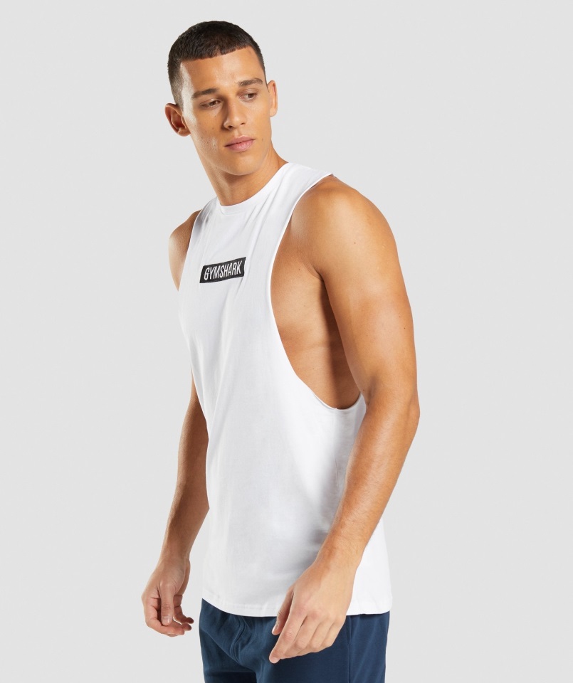 Tanque Central Con Brazo Abatible Blanco Gymshark