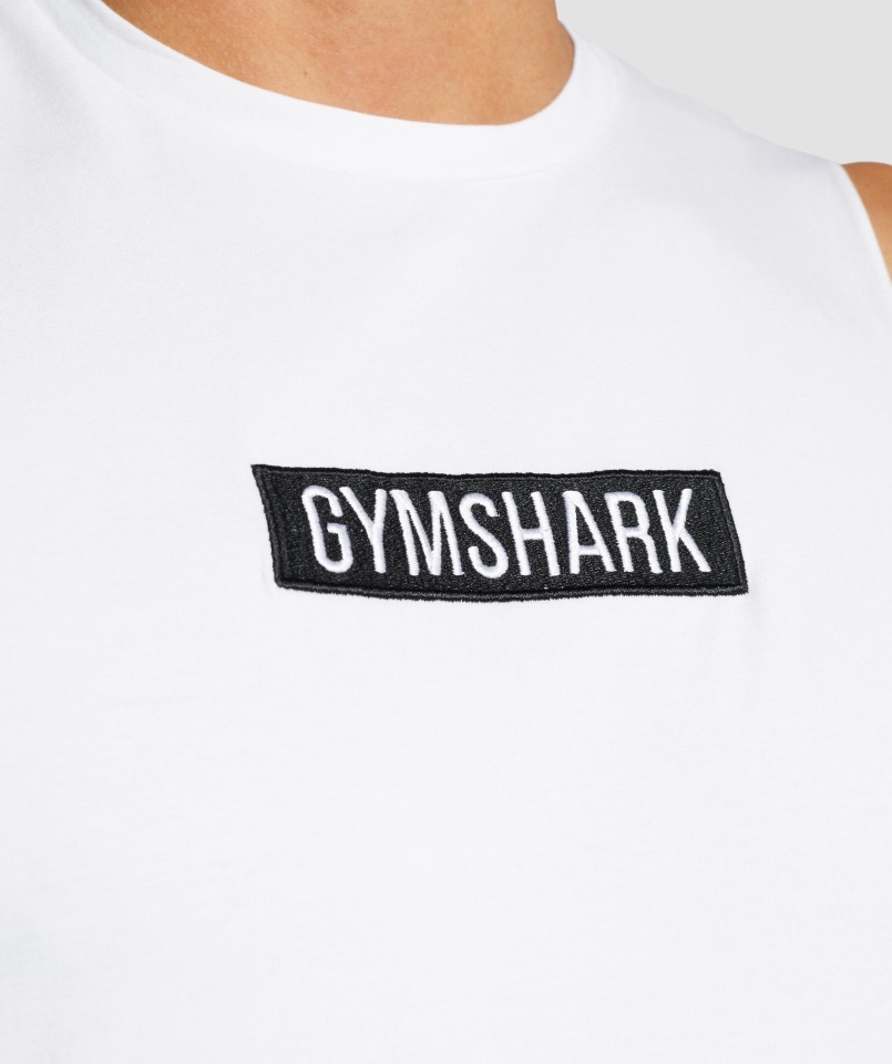 Tanque Central Con Brazo Abatible Blanco Gymshark
