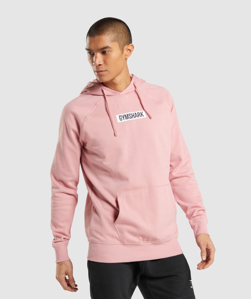 Sudadera Con Capucha Central Rosa Gymshark