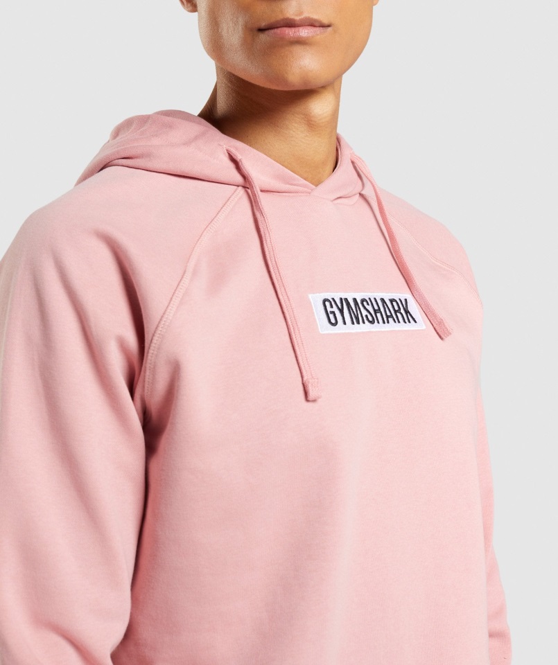 Sudadera Con Capucha Central Rosa Gymshark