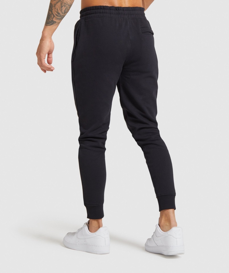 Joggers Con Escudo Gymshark Negro