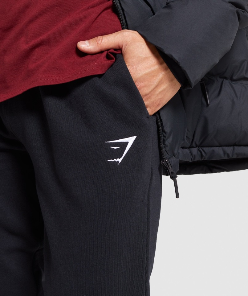 Joggers Con Escudo Gymshark Negro