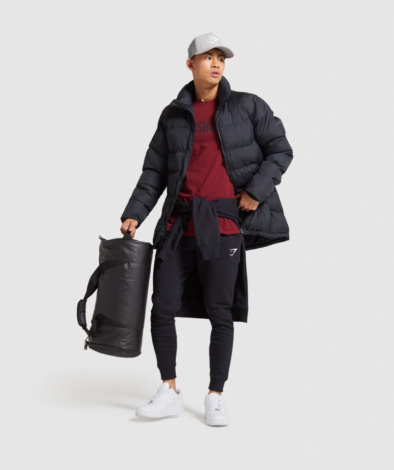 Joggers Con Escudo Gymshark Negro