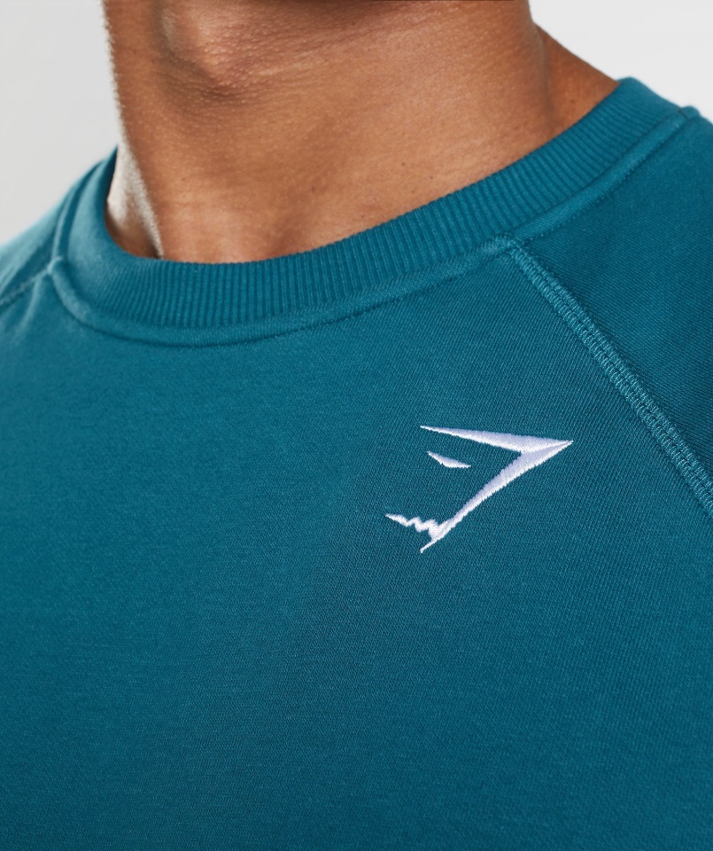 Sudadera Con Escudo Gymshark Azul Atlántico